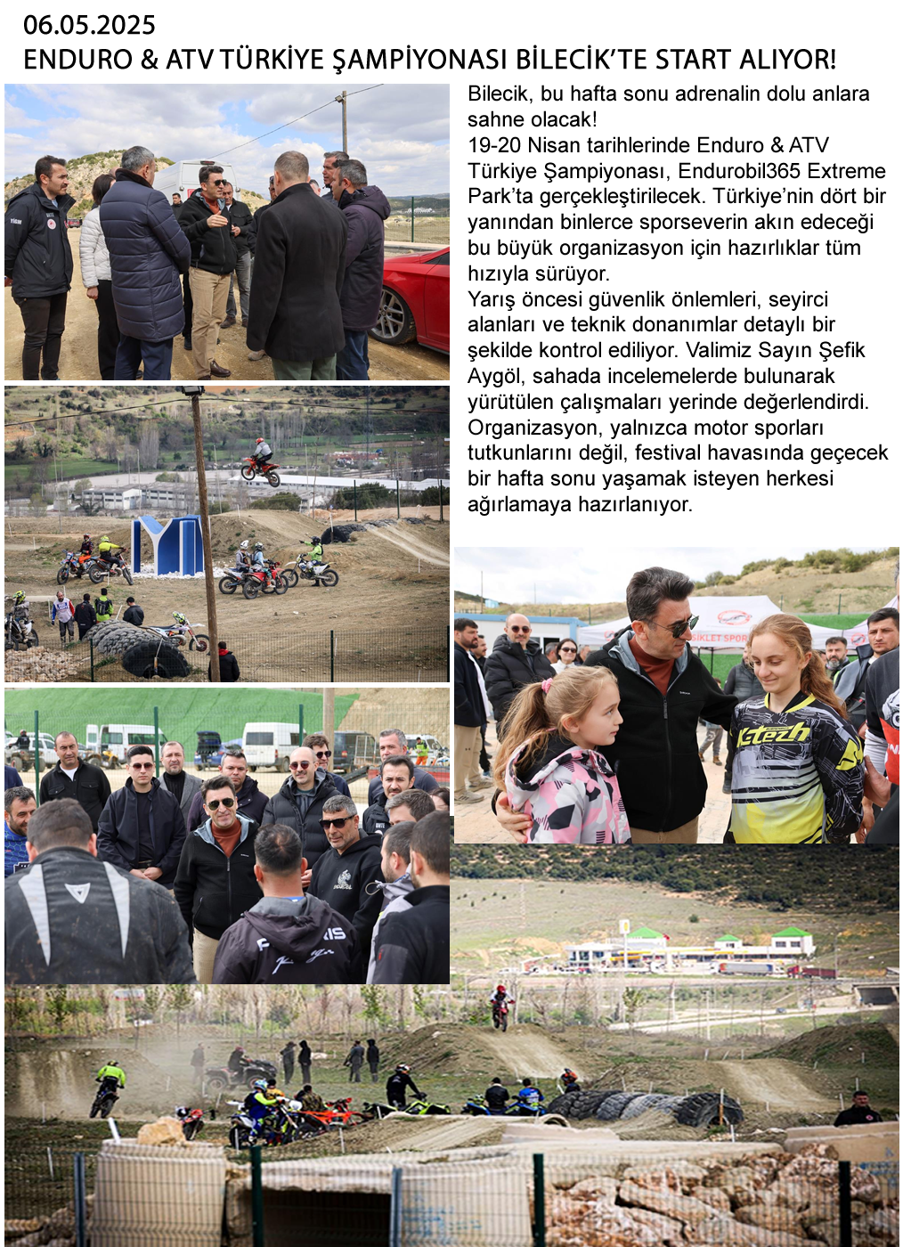 ENDURO & ATV TÜRKİYE ŞAMPİYONASI BİLECİK'TE START ALIYOR!